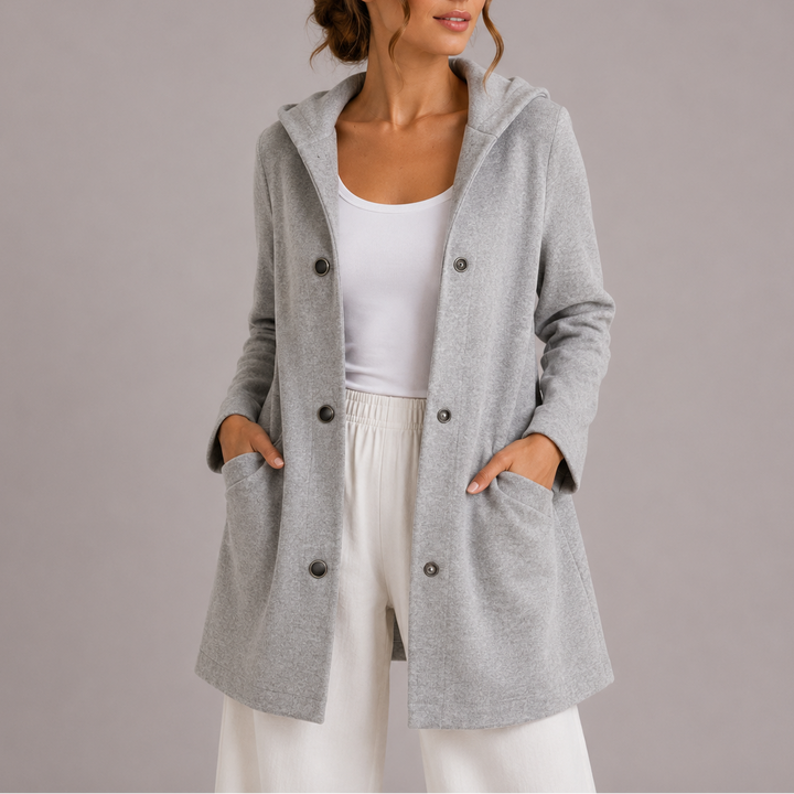 Gillian | Casual Relaxed Fit Hooded Cardigan