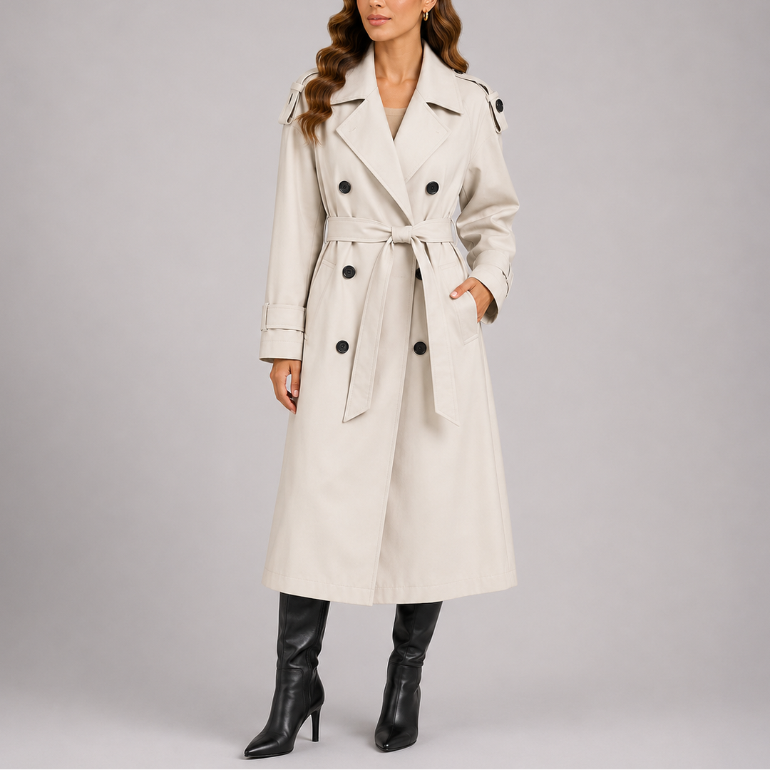 Heather | Elegant Belted Tailored Trench Coat