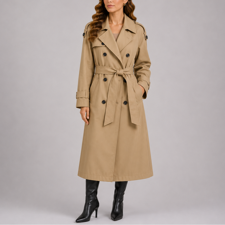 Heather | Elegant Belted Tailored Trench Coat