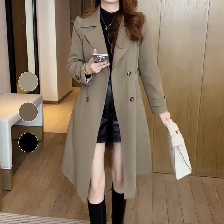 Janice | Elegant Belted Lightweight Trench Coat